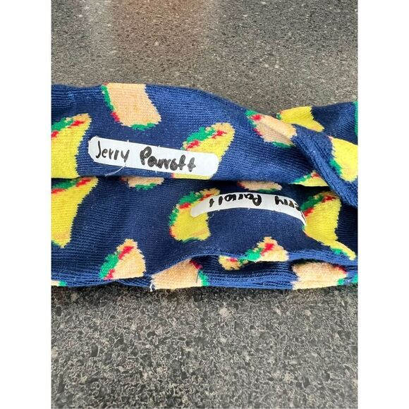 Taco Printed Socks New Men Novelty Dad Gift Size 6-12 - Picture 4 of 6